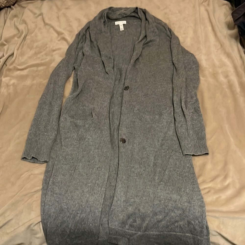 Leith grey long cardigan